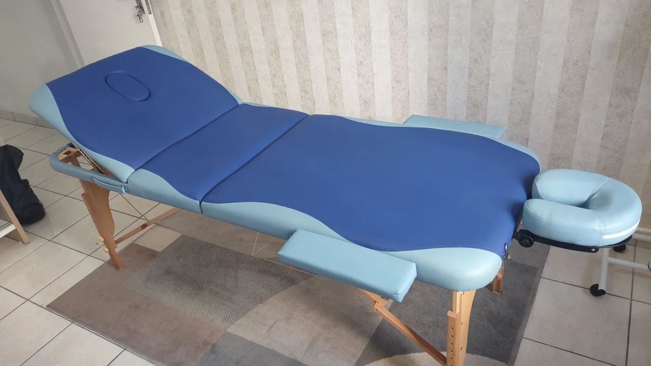 Kit Estética Audrey: Maca Pro 2, 4 peças Azul Usado - Foto 3