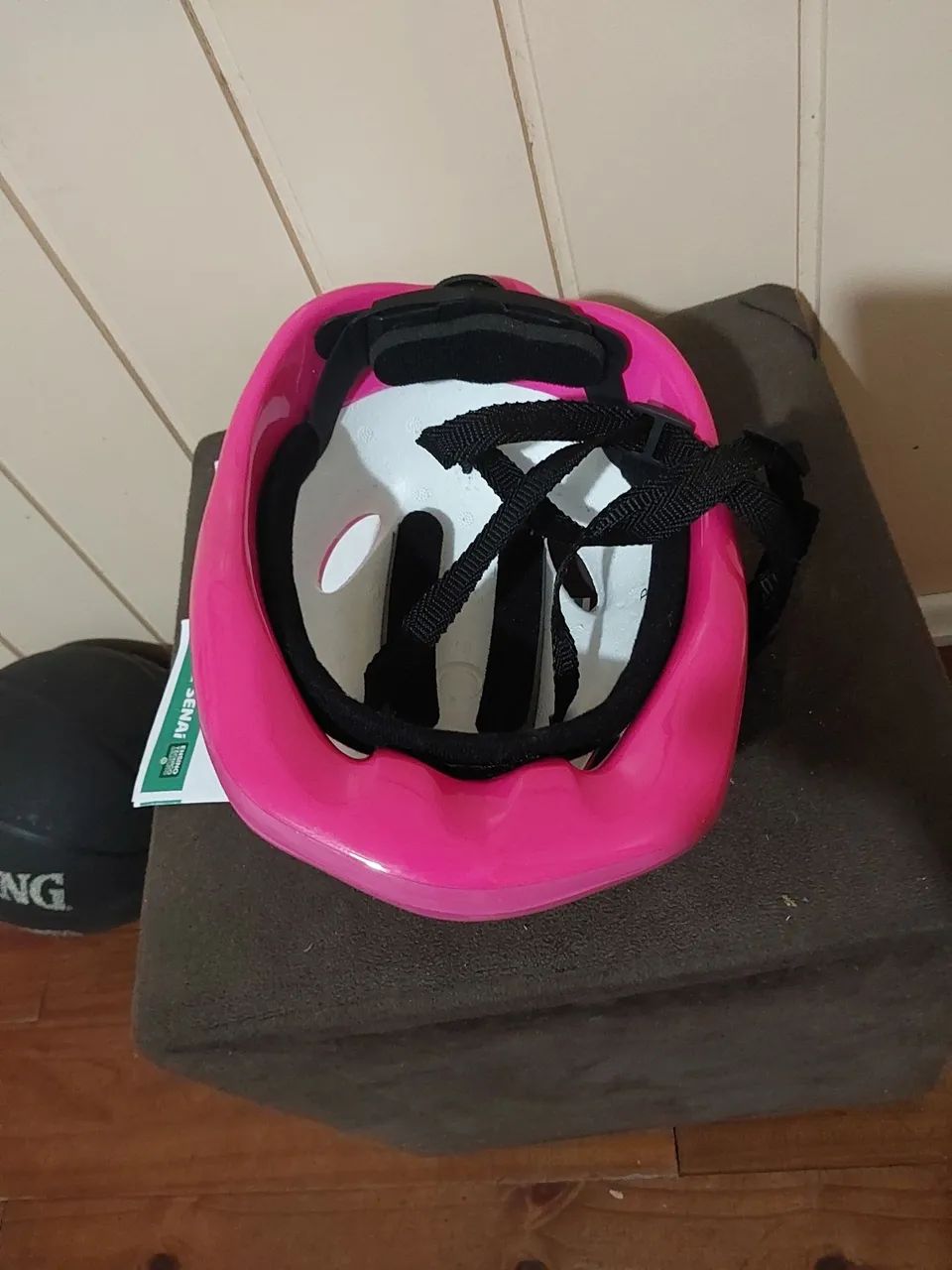 Capacete de proteção rosa P - Foto 5