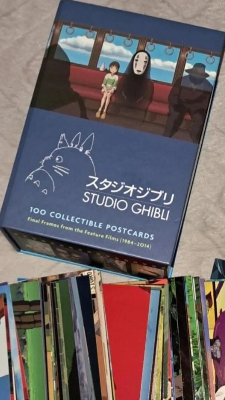 ENVIO NACIONAL Studio Ghibli 100 COLLECTIBLE POSTCARDS  - Foto 4