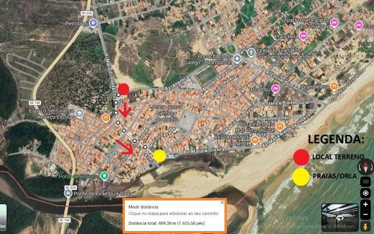 TERRENO AV ATLANTICA - PIRAMBU/SE