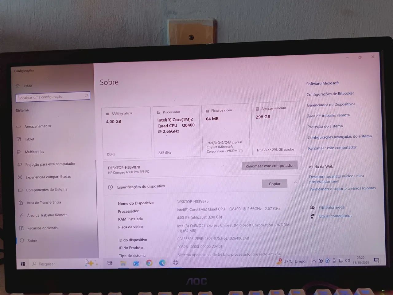Computador completo +HD 500gb - Foto 5
