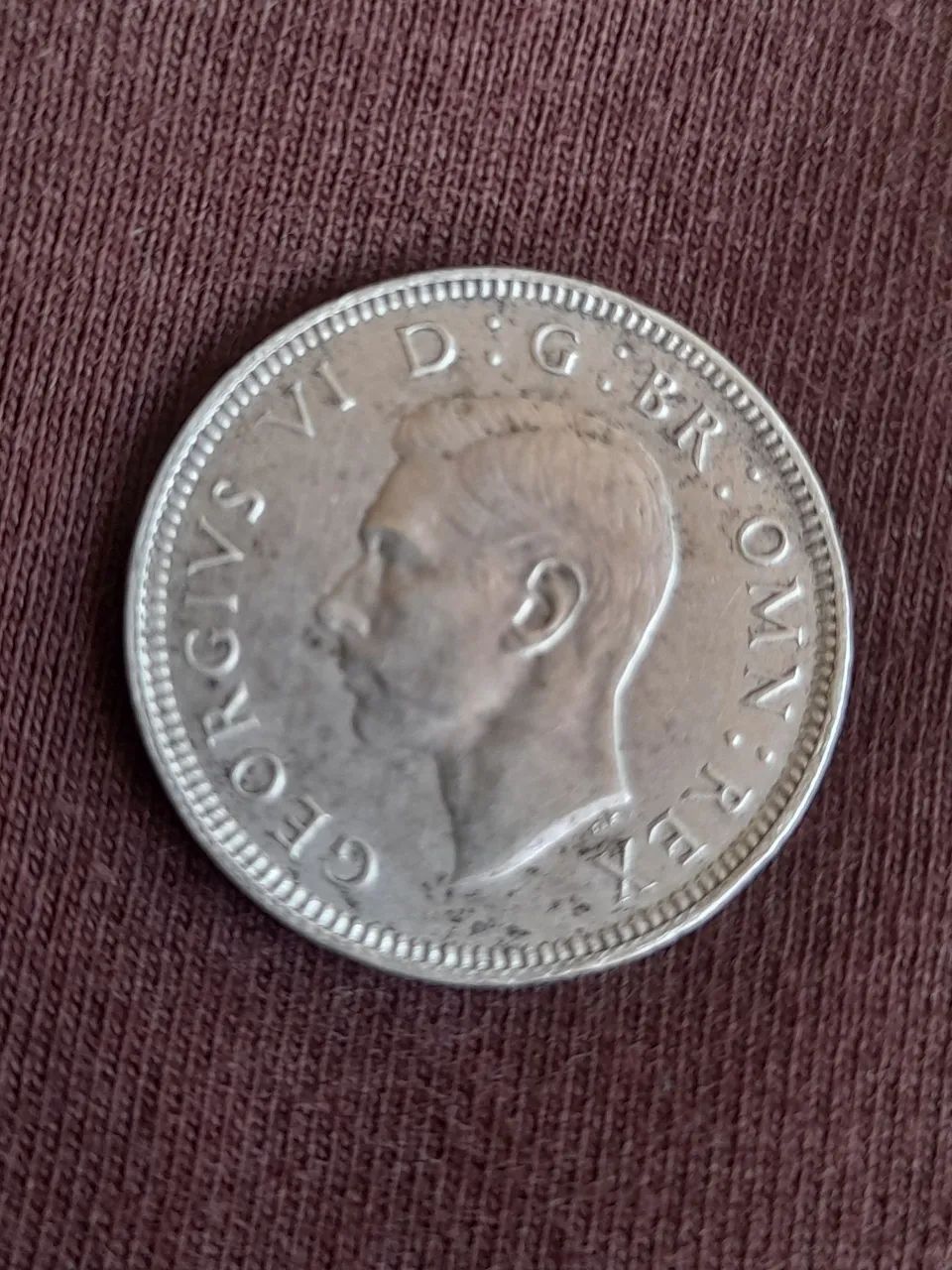 Moeda antiga ( Britânica 1943 ) prata. - Foto 2