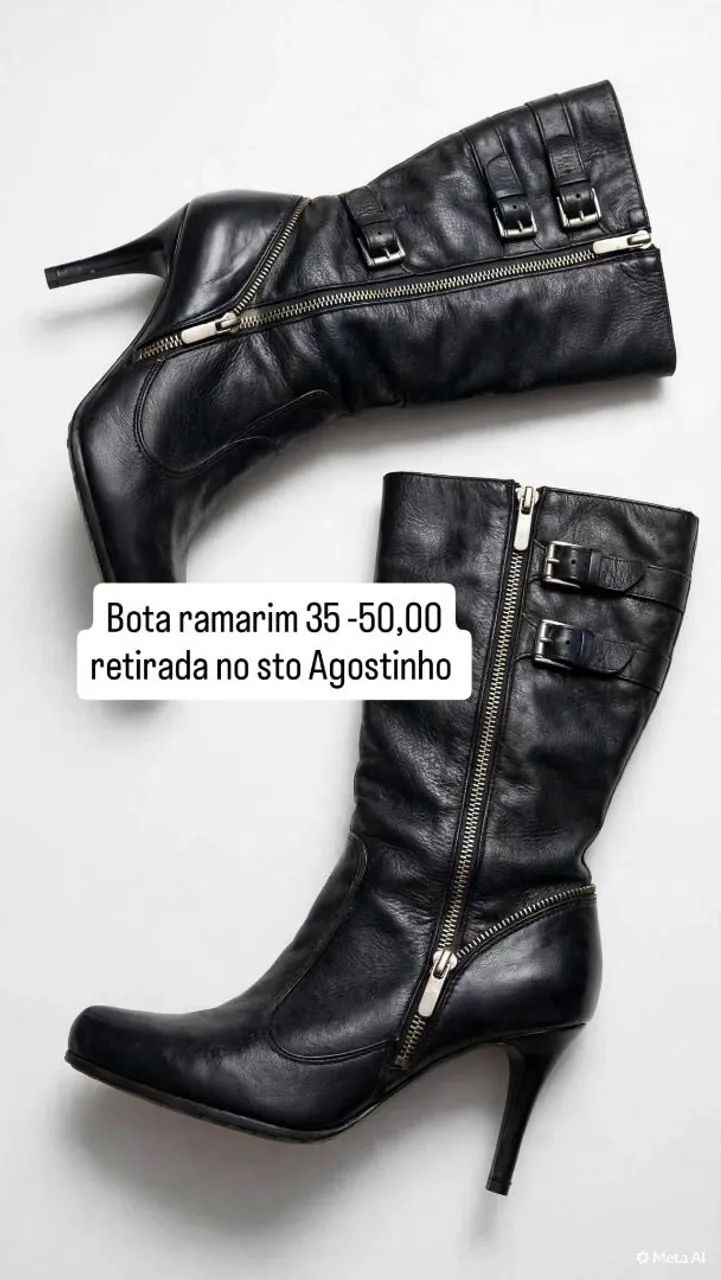 Bota couro ramarim 35