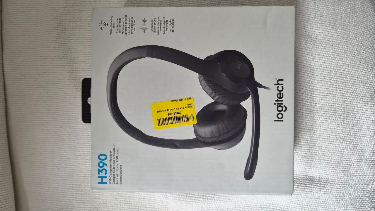 Headset Logitech H390 USB - Perfeito para Home Office e Reuniões