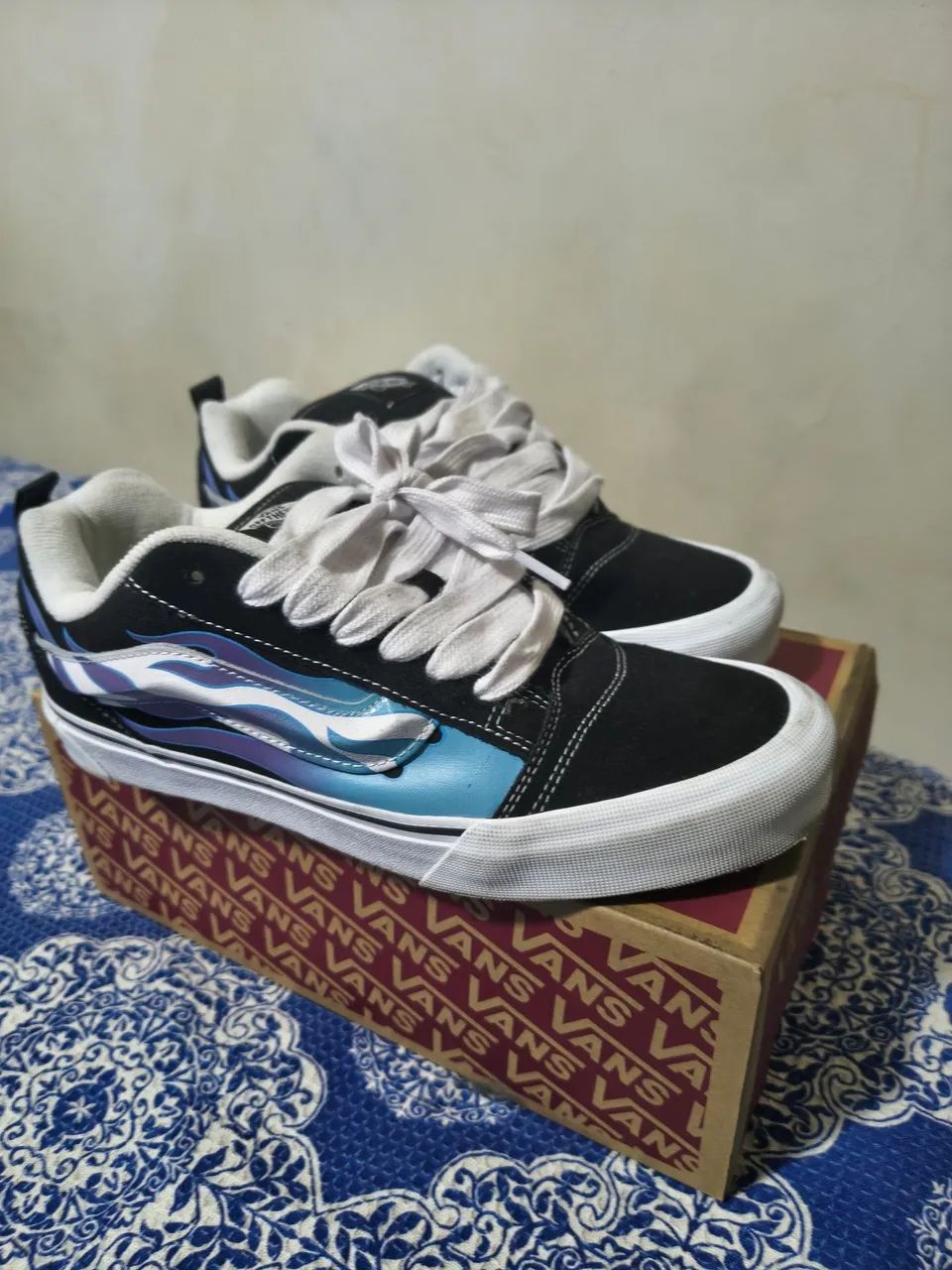 Vans knu skool Flames usado 3x - Foto 2