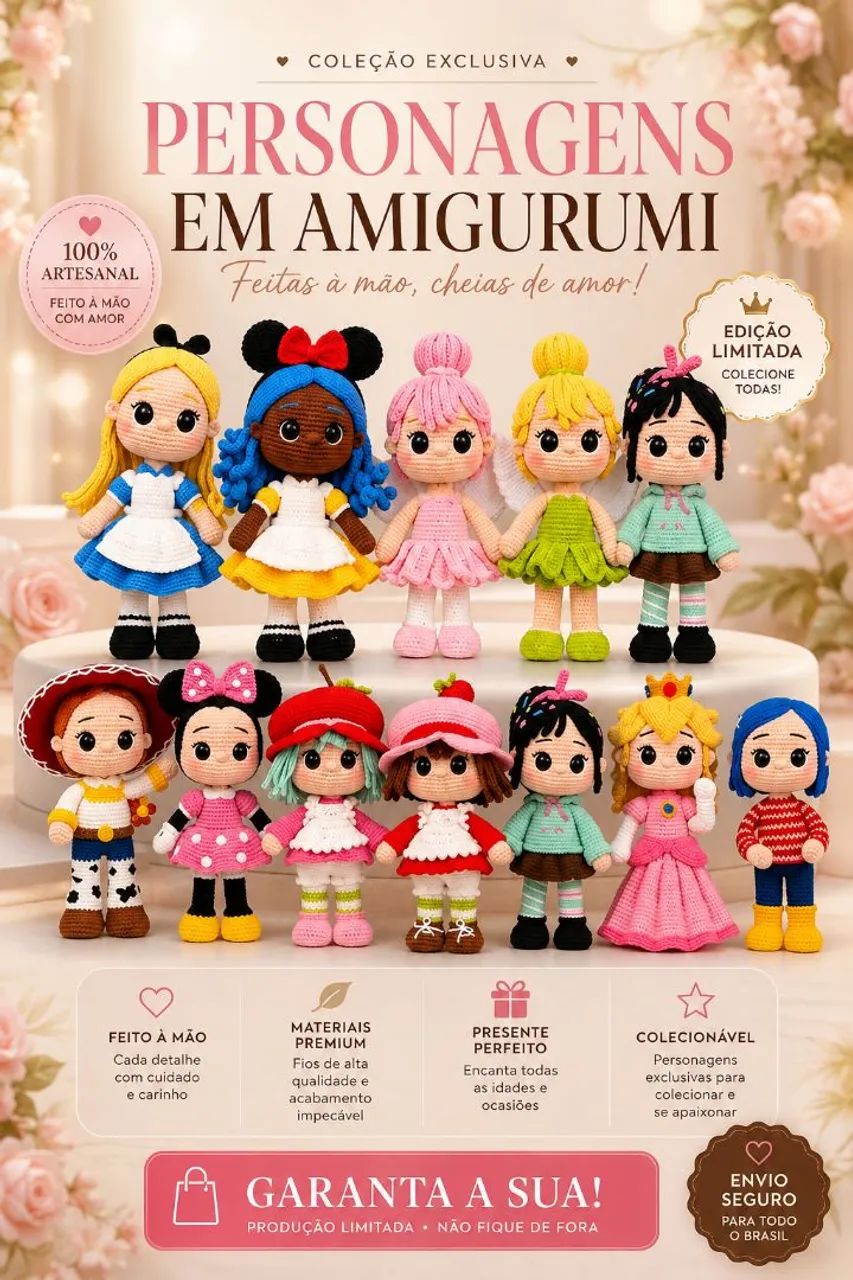 Moranguinho  e suas amigas amigurumi  - Foto 4