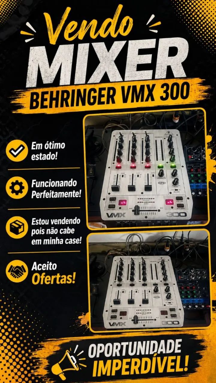 Vendo Mixer Behringer VMX 300