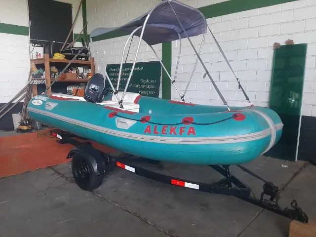 Bote inflavel com motor - Foto 4