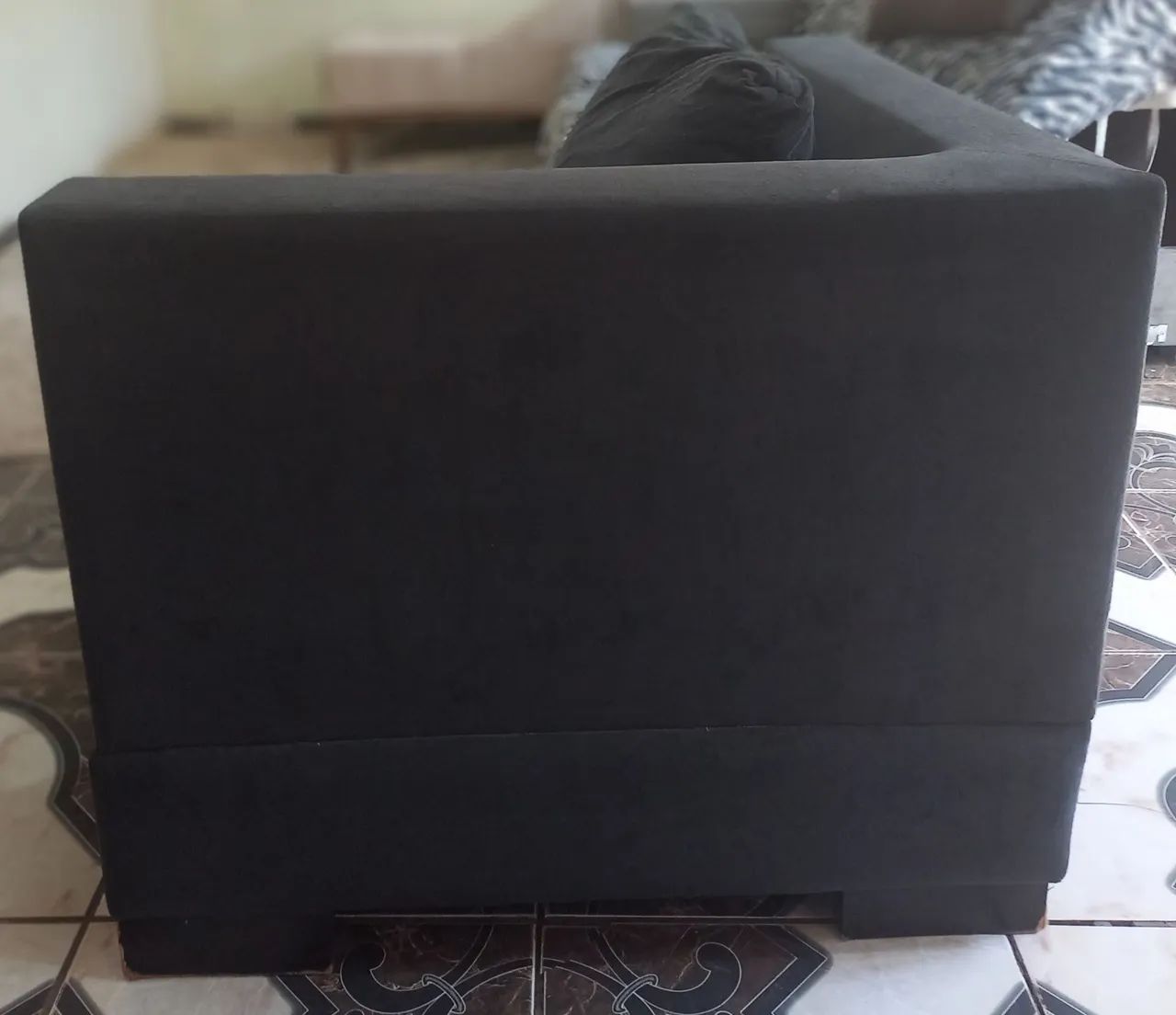 Sofá 2 lugares preto - R$ 280  - Foto 3