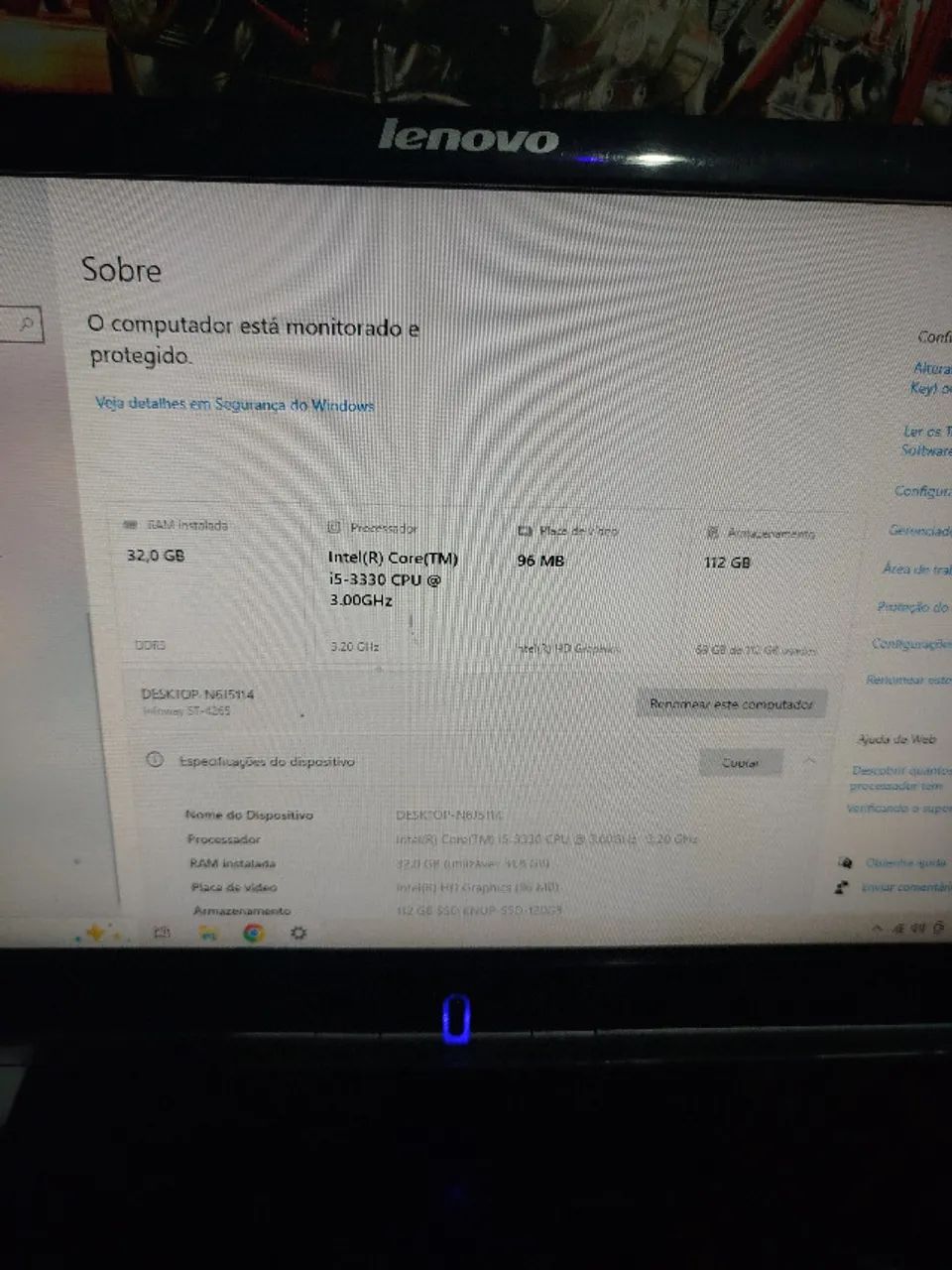 Computador I5, memória 32 GB, SSD 500 GB e Wi-Fi - Foto 4