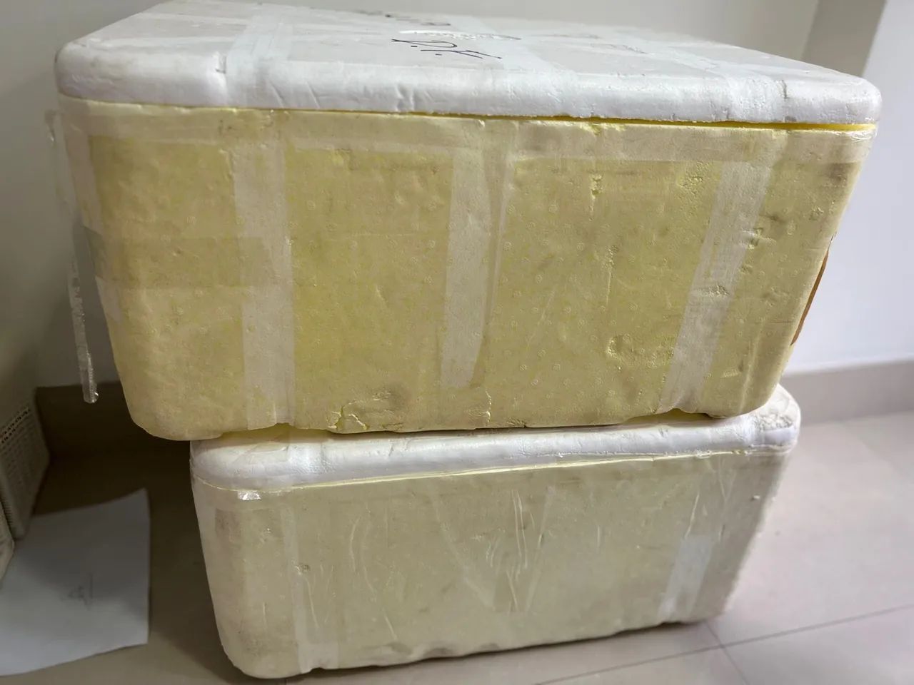 2 caixas isopor - 80 litros