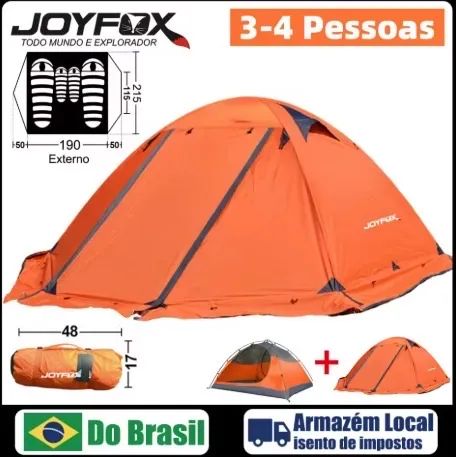 BARRACA JOY FOX 3-4 PESSOAS LARANJA - Foto 5