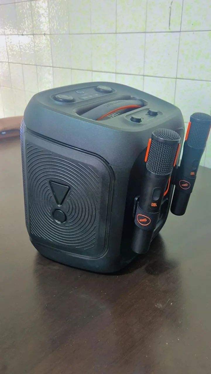 Jbl Caixa De Som Partybox Encore 2 Com Microfone Jbl Preto - Foto 2