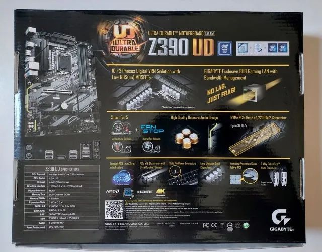 Kit Gamer Intel i7-9700K + Gigabyte Z390 UD - Foto 4