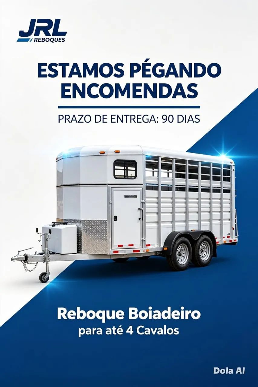Reboque boiadeiro <br><br>- Modelo: Boiadeiro Quinta Roda ? até 4 cavalos de lareboquedo - Foto 4