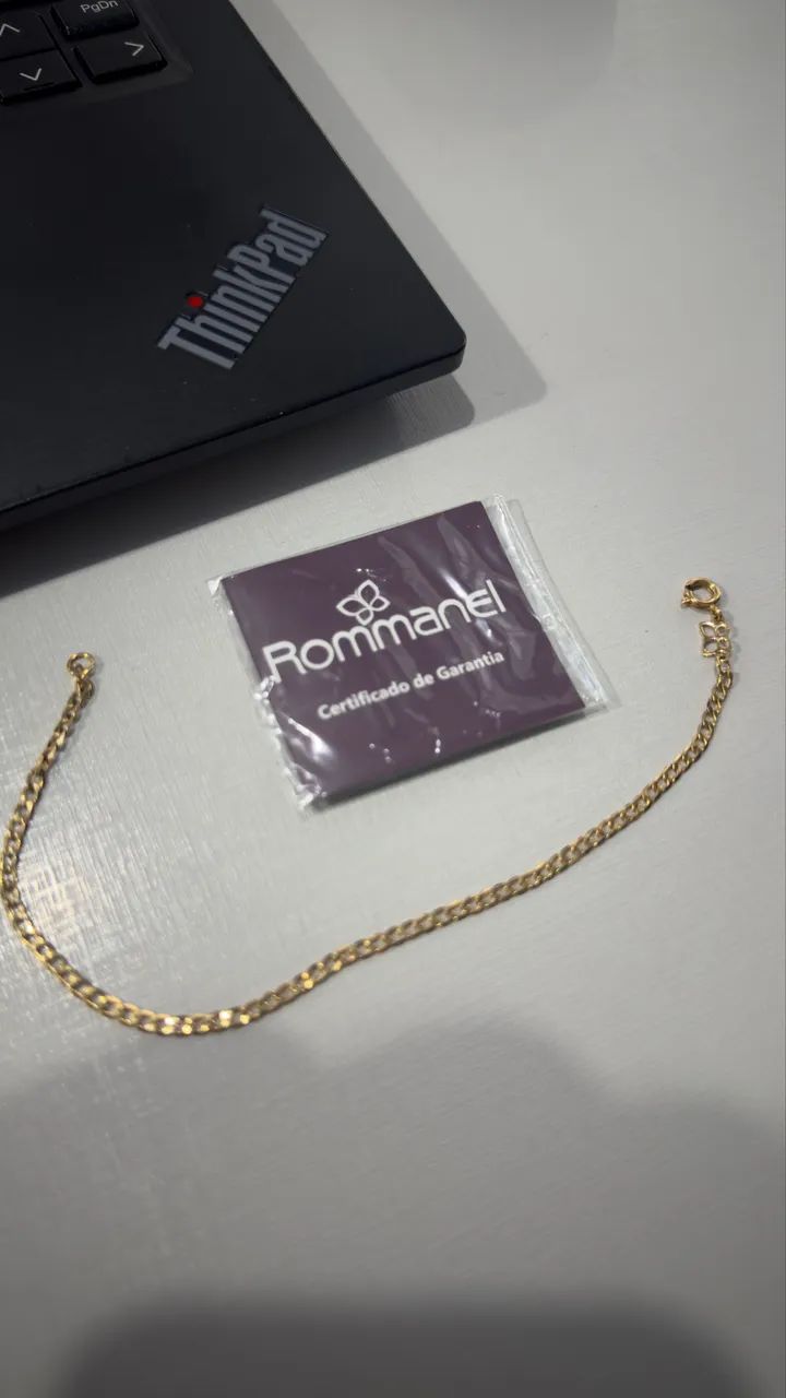 Pulseira Rommanel original banhada ouro 18k  - Foto 4