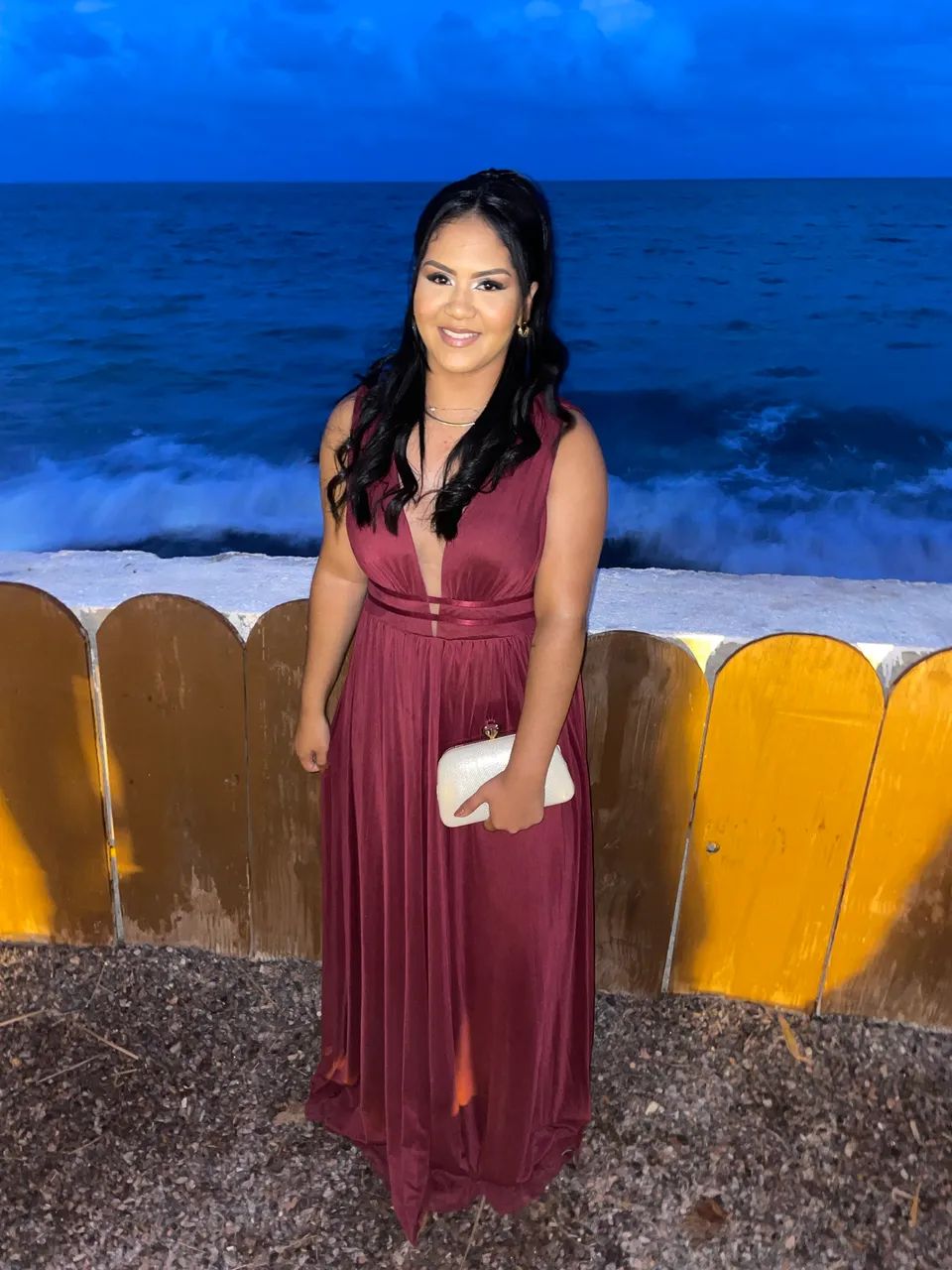 Vestido marsala social  - Foto 3