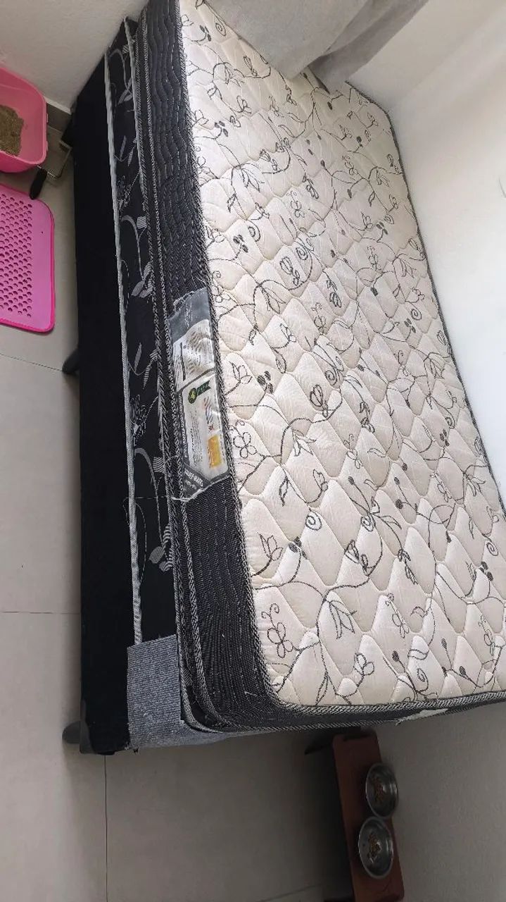 Cama solteiro box com colchão  - Foto 2
