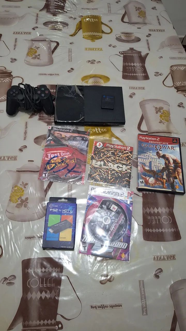 PS2 slim + 6 jogos - Foto 2