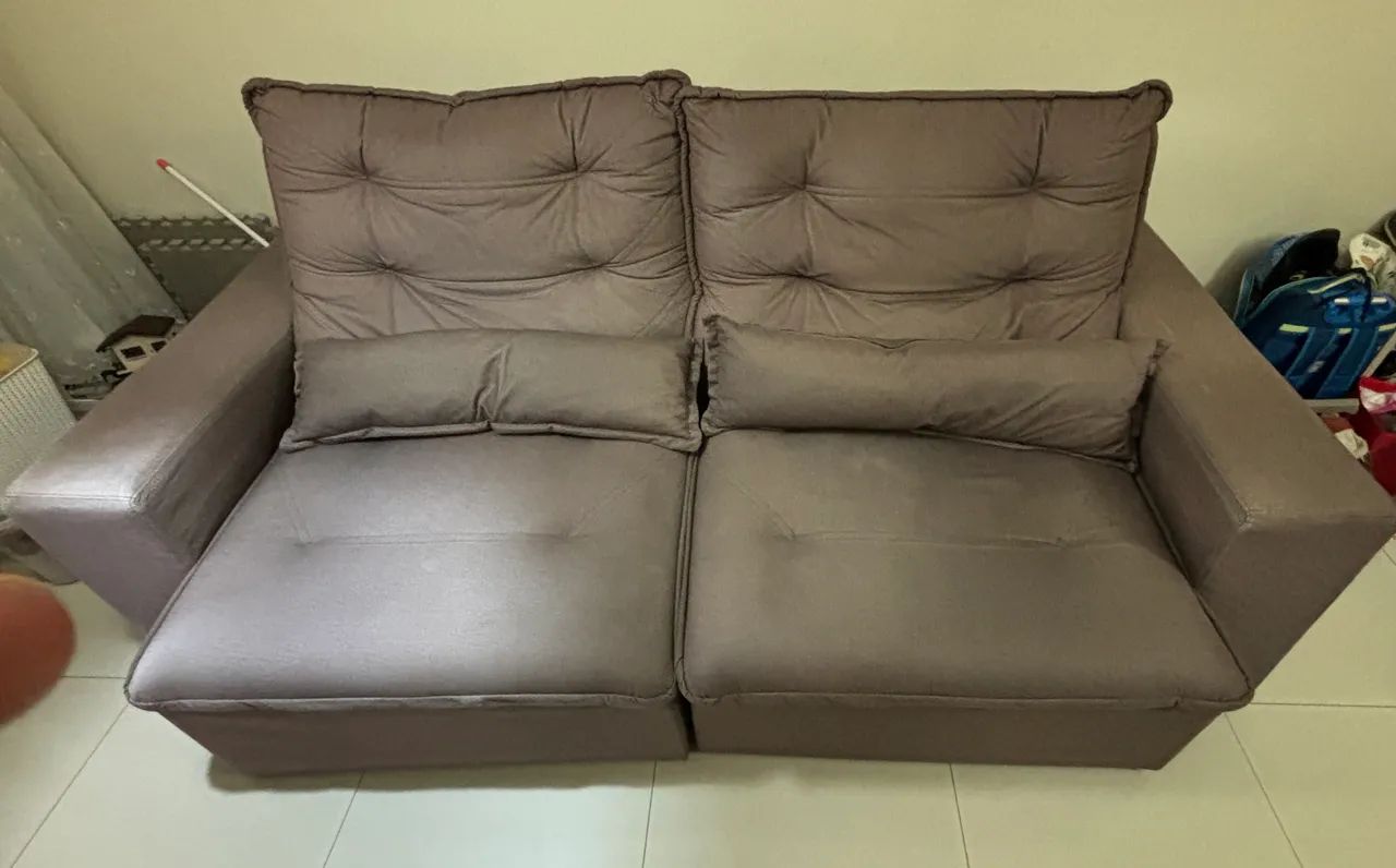 Sofa retrátil - 3 lugares- 2,35m  - Foto 5