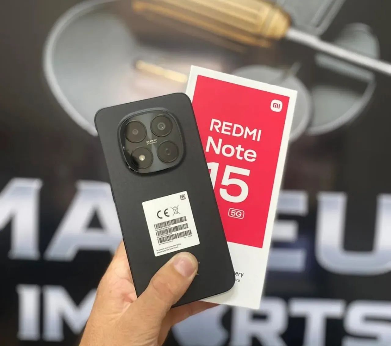 Celular Xiaomi Note 15 5G NFC 512/08-PRETO Lacrado 
