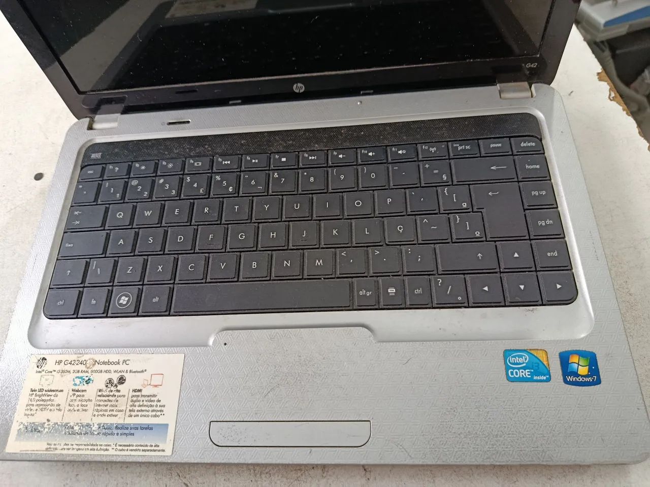 Notebook HP G42 ( tela branca) - Foto 5