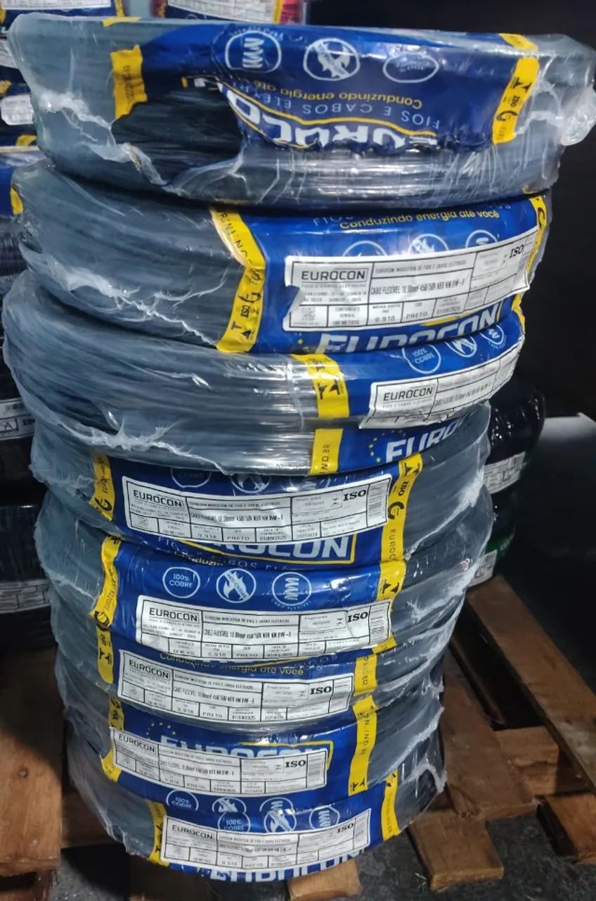 CABO ELETRICO FIO FLEX 2,50MM COBRE PURO CERTIFICADO ISO ABNT NBR LINHA PREMIUM