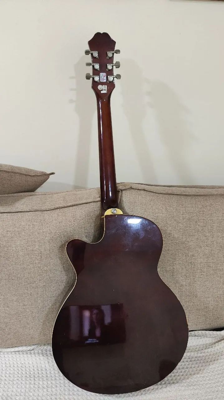 Violão epiphone pr-4e, cordas elixir - Foto 3