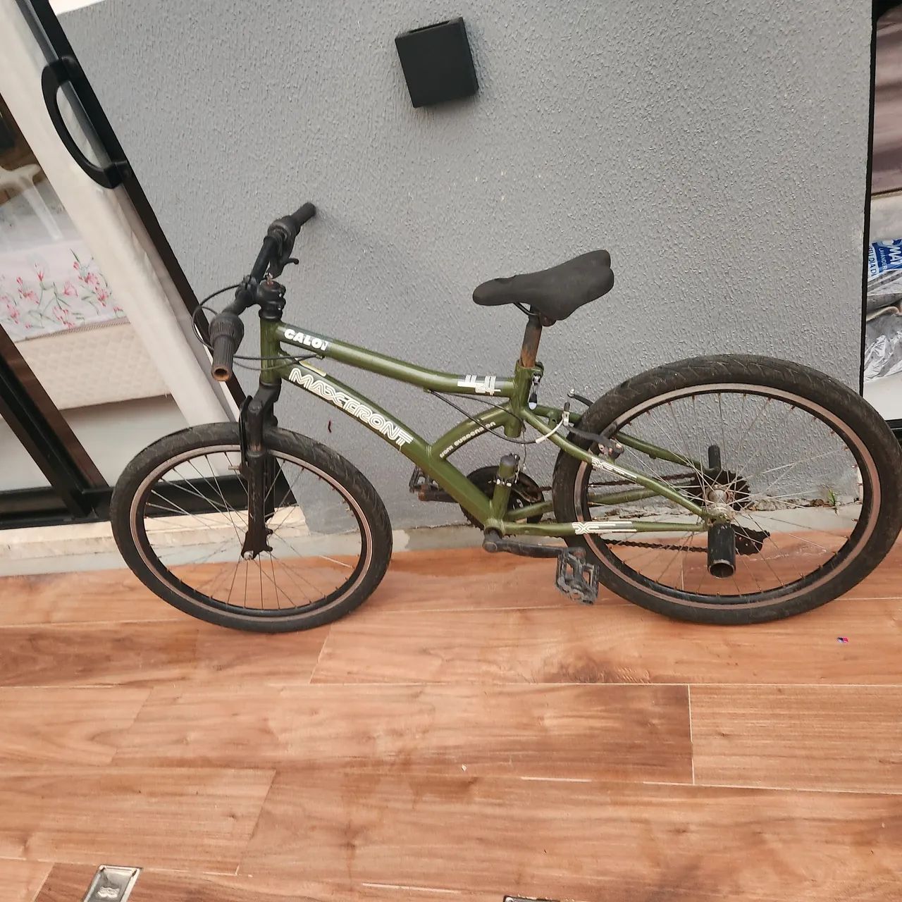 Bicicleta caloi verde escuro 