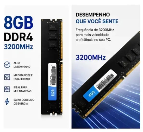 memória 8GB DDR4 3200 BrazilPC - Foto 2
