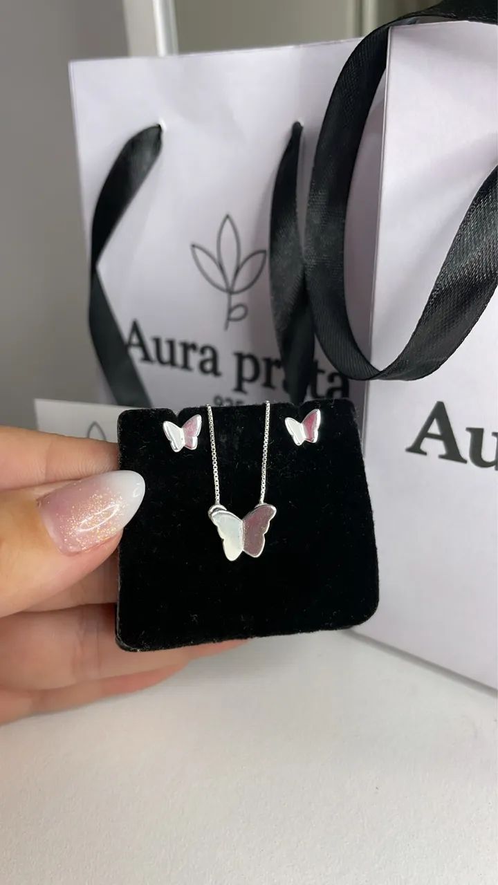 Conjunto prata 925 legítima  - Foto 3