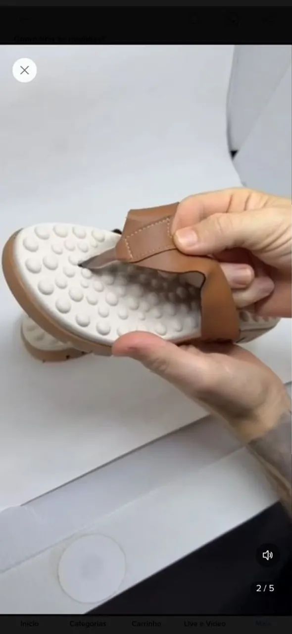 Chinelo ortopédico 