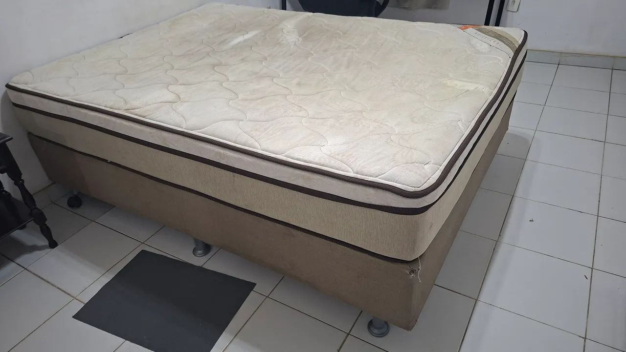 Cama Box Casal com Colchão Castor
