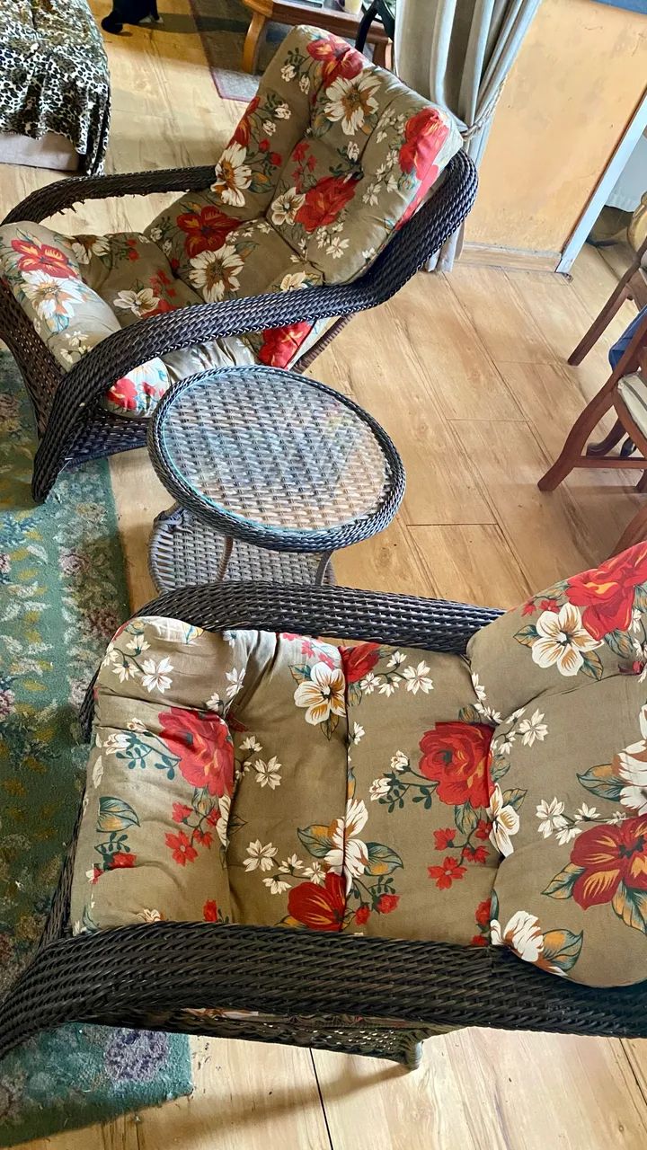 Conjunto de ratan - Foto 2