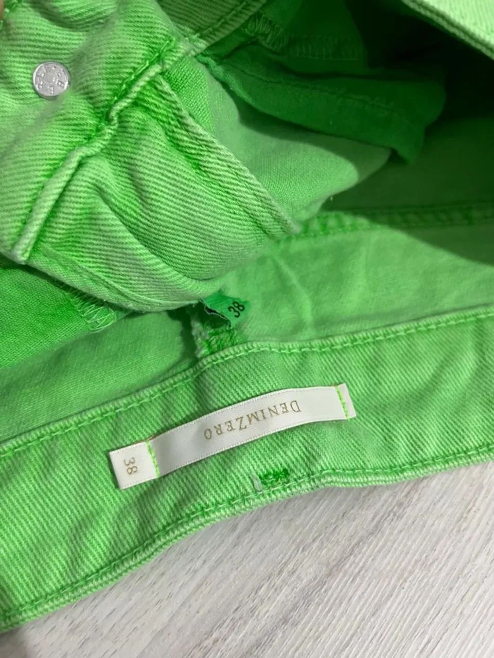 Shorts Verde Denimzero Tam 36 - Foto 3