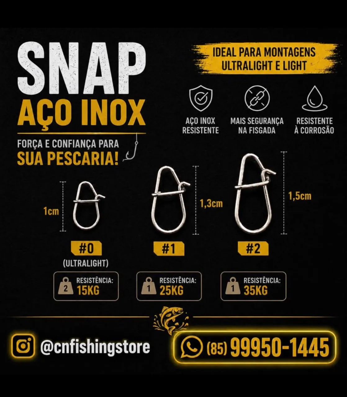 Snap aço inox 