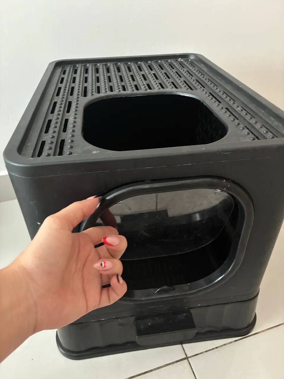 CAIXA DE AREIA PARA GATOS FECHADA - SEMINOVA - Foto 3