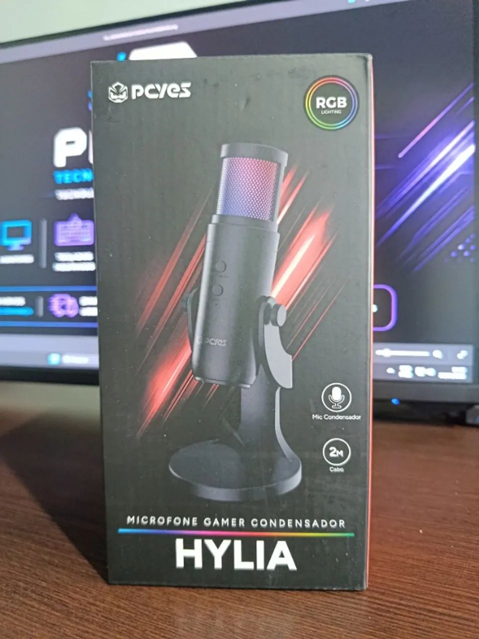 Microfone Gamer Hylia USB Novo