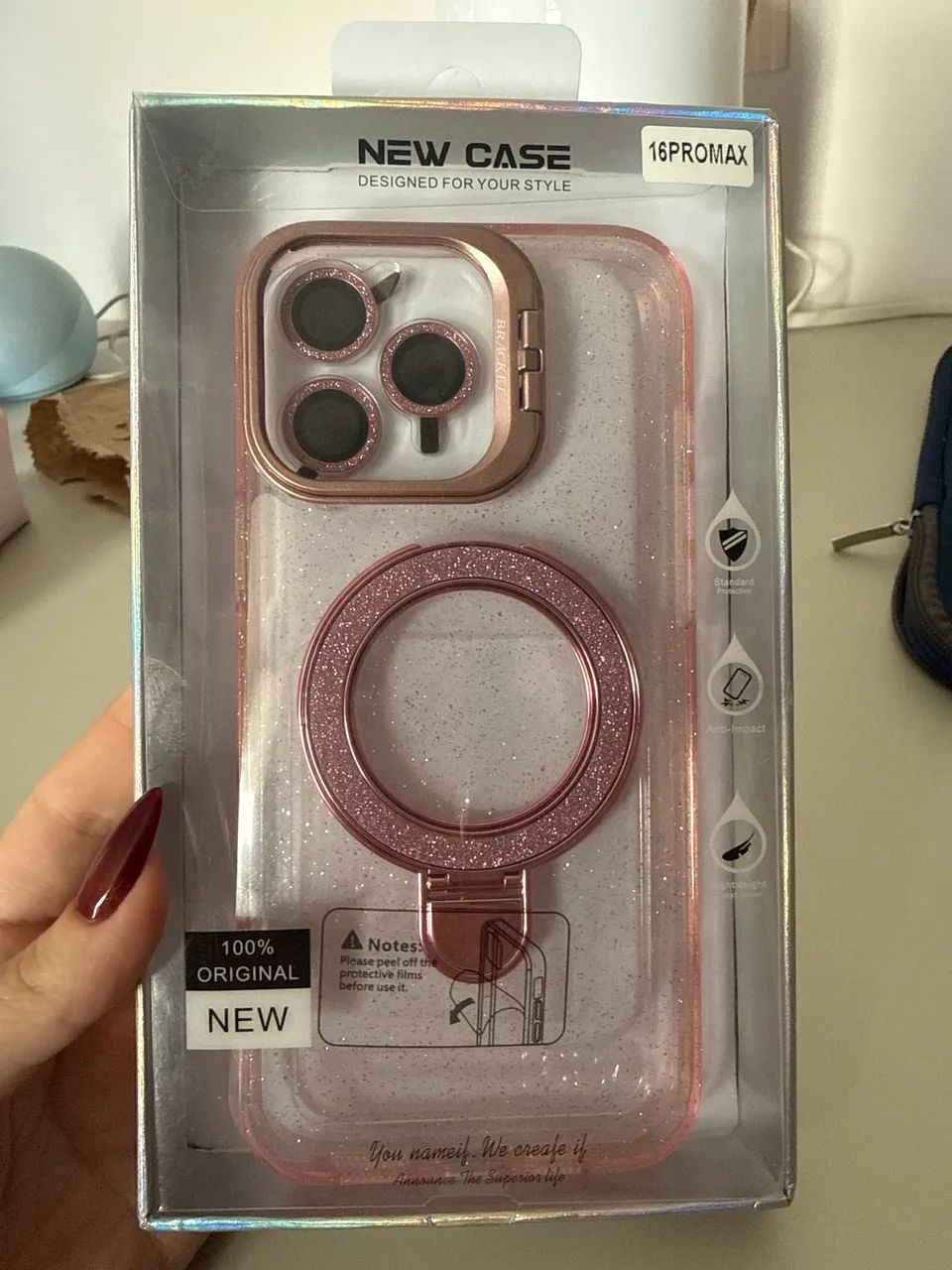 Capinha Iphone 16 pro max + película de câmera