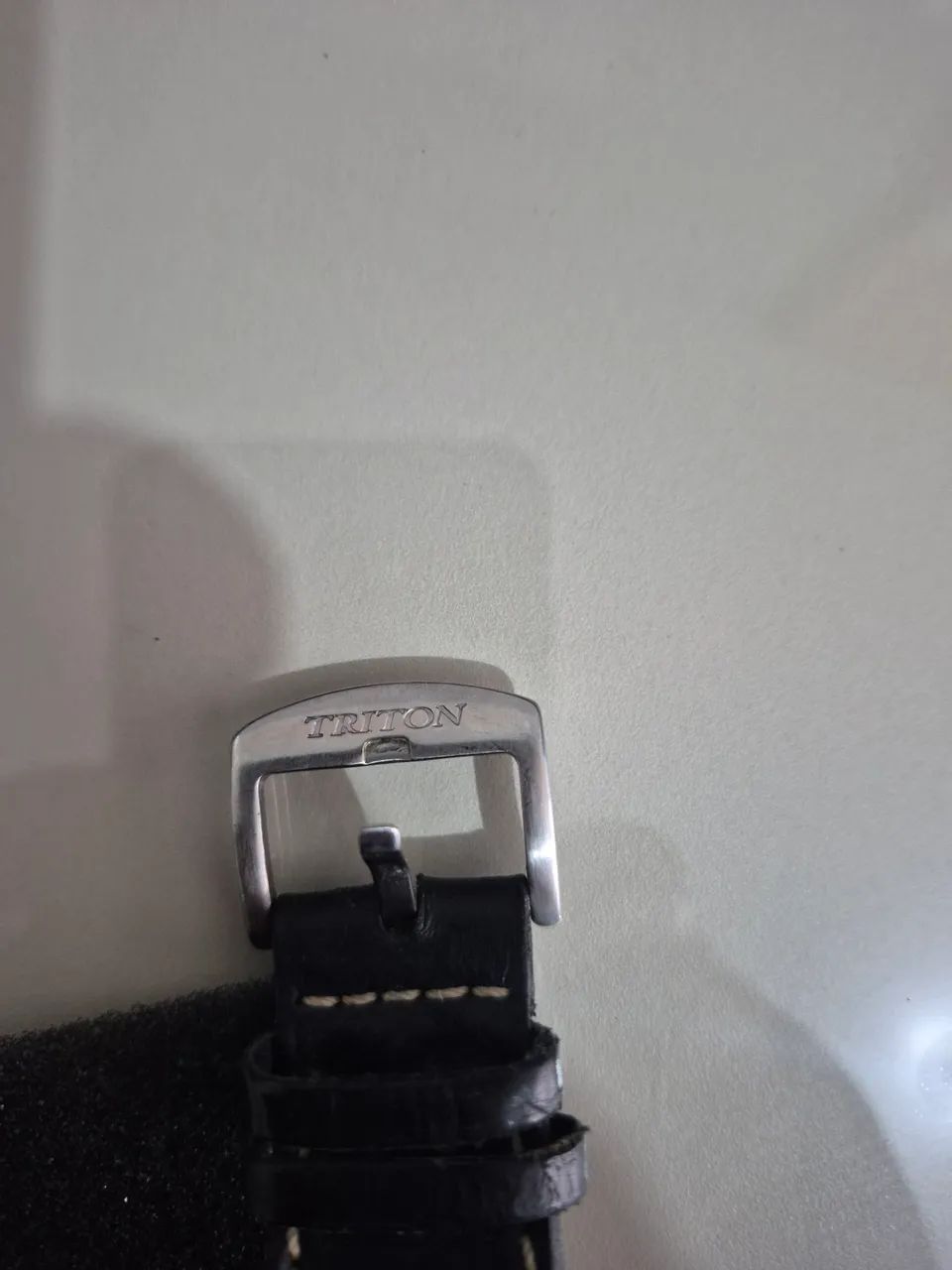 Relógio Triton pulseira de couro.  - Foto 4