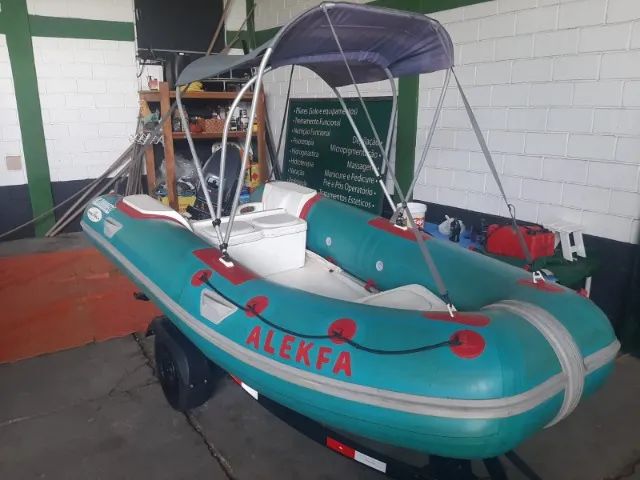 Bote inflavel com motor - Foto 3
