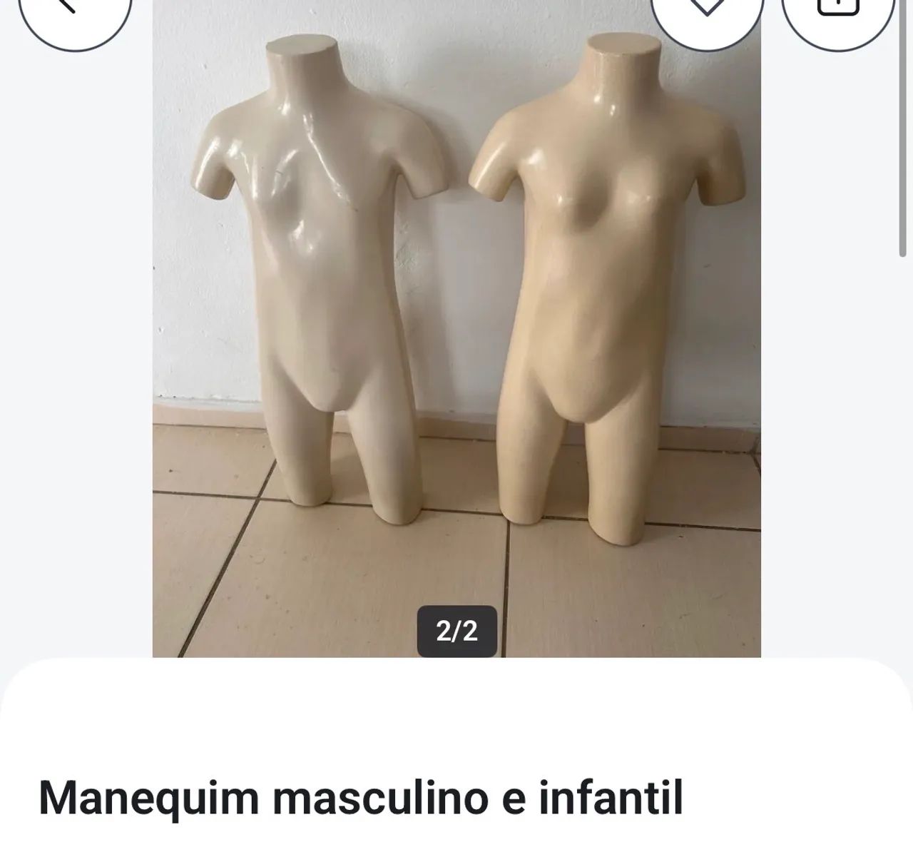 Manequim infantil