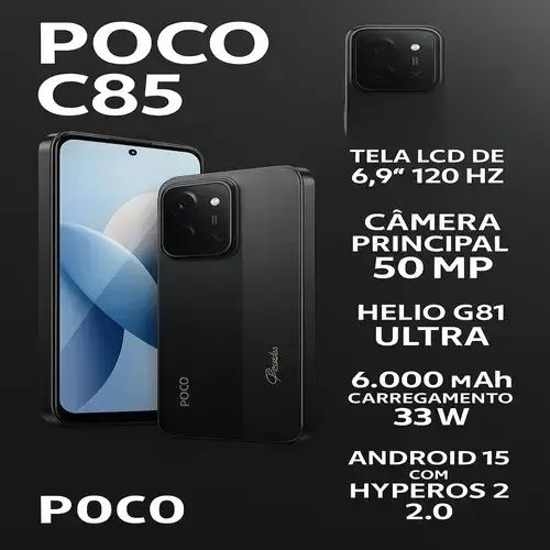 POCO C85 256GB | LACRADO | PREÇO ABAIXO - Foto 4