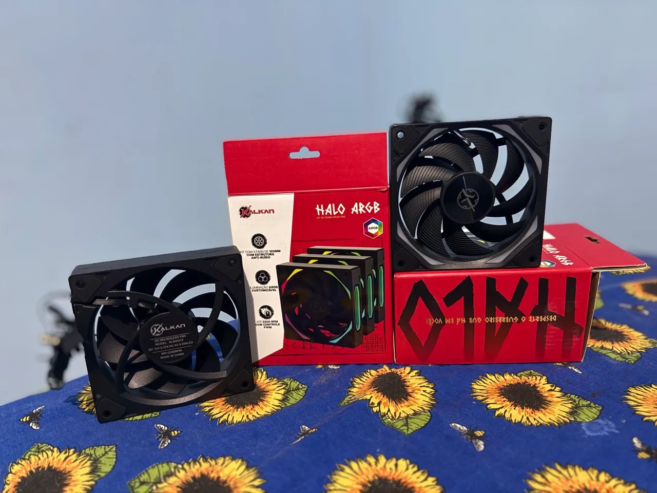 Kit Com 7 Fans Kalkan Halo Argb - Foto 2