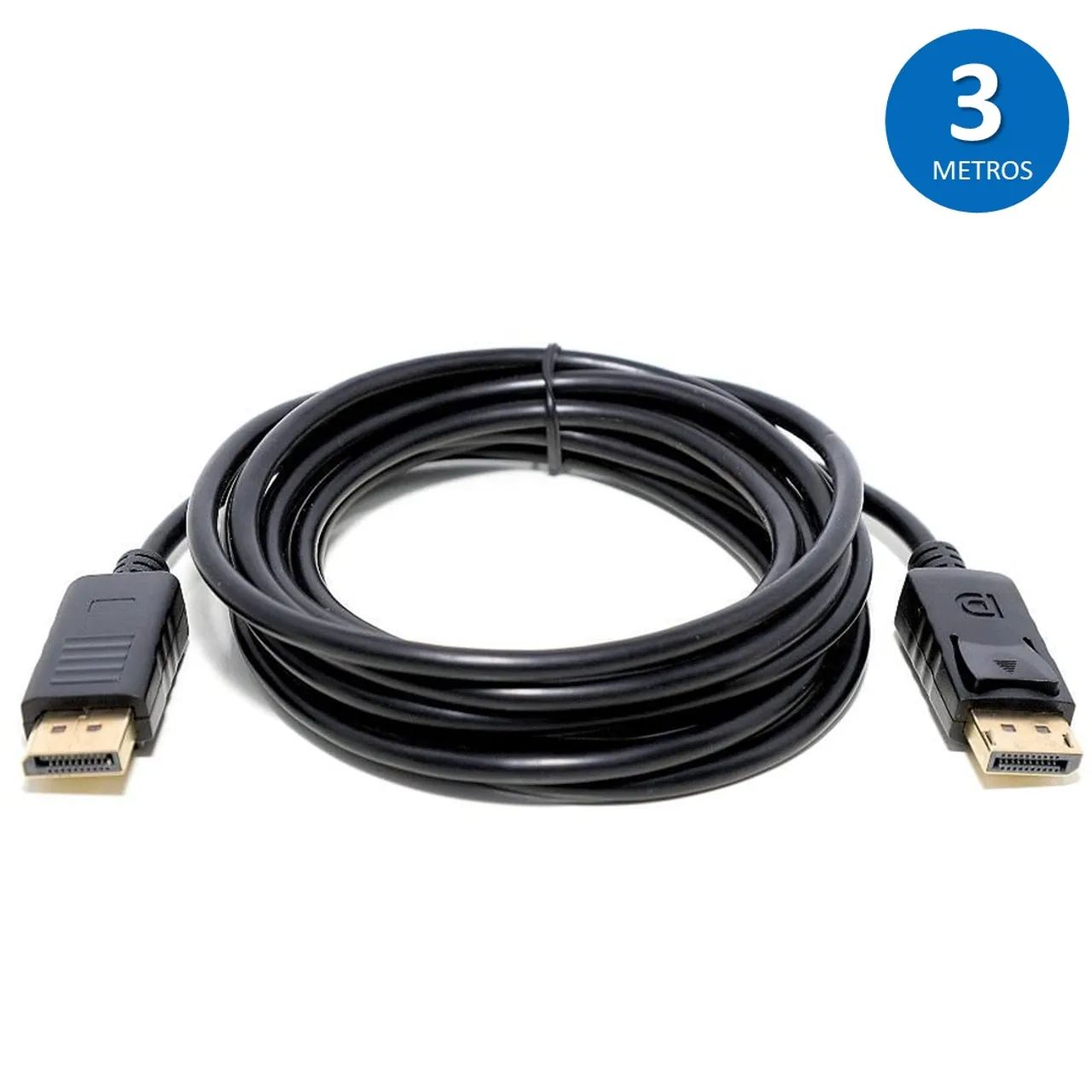 Cabo DisplayPort 4K 60Hz UltraHD Blindado com 3 Metros - Knup