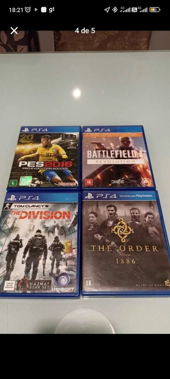 PS4 500 GIGA + 2 CONTROLES COM BASE DE CARREGAMENTO  - Foto 2