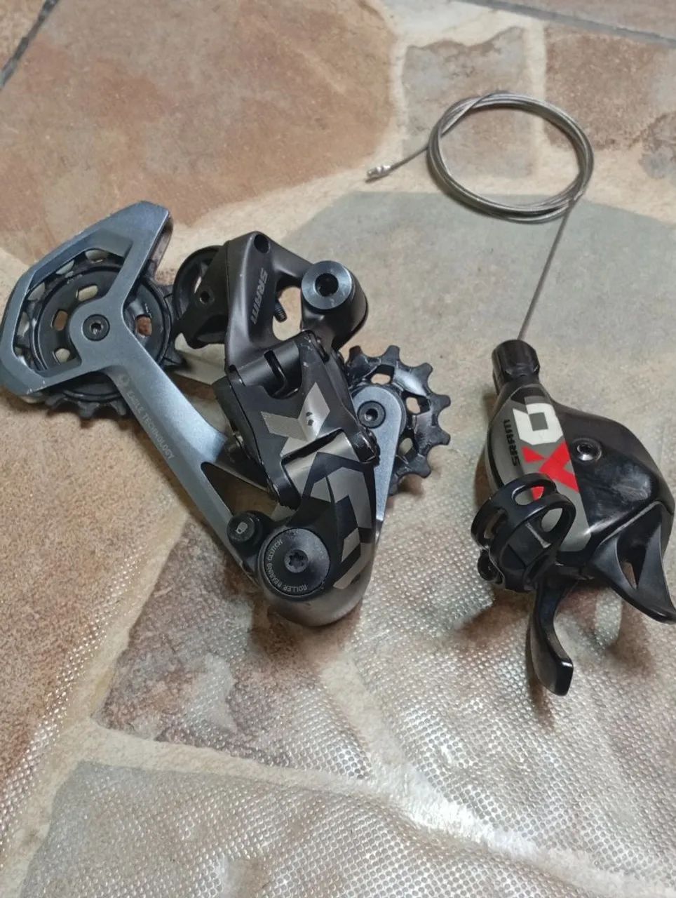 Câmbio e trocador Sram 