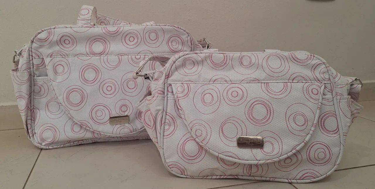Kit 2 bolsas maternidade/de bebê 