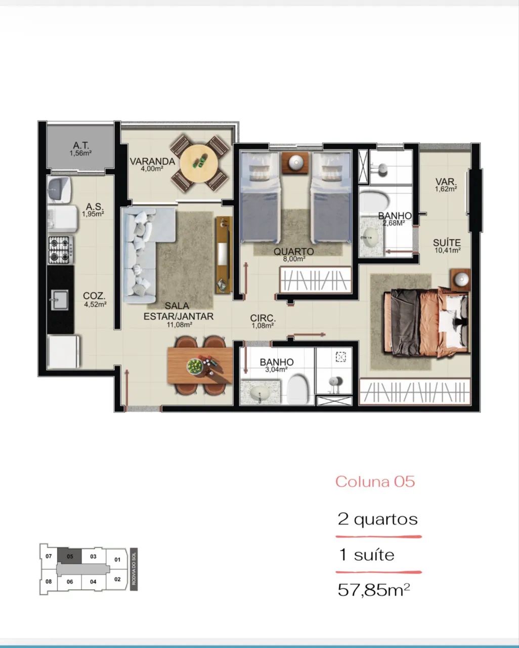 Apartamento 2 quartos novo Edifício Life Itaparica - Praia de Itaparica   - Foto 4