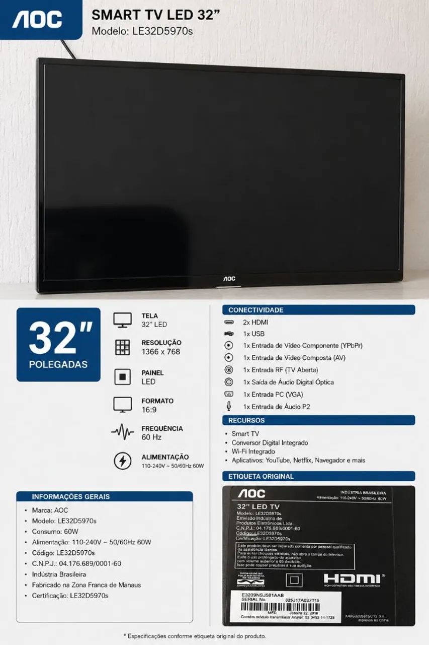 TV AOC 32"